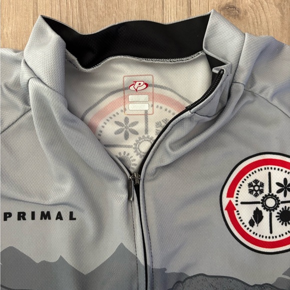Primal Men's Gray and Black Cycling Jersey - Picture 2 of 3
